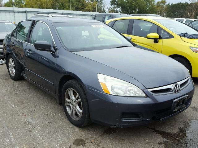 1HGCM56817A000199 - 2007 HONDA ACCORD EX GRAY photo 1