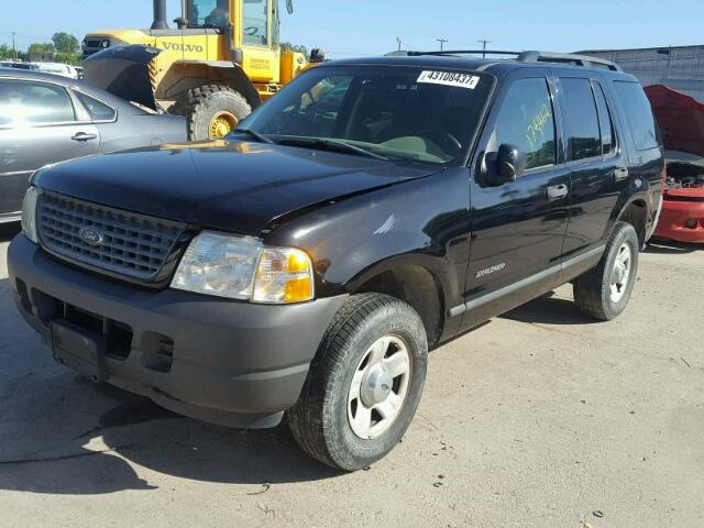 1FMZU62E64ZB38078 - 2004 FORD EXPLORER BLACK photo 2