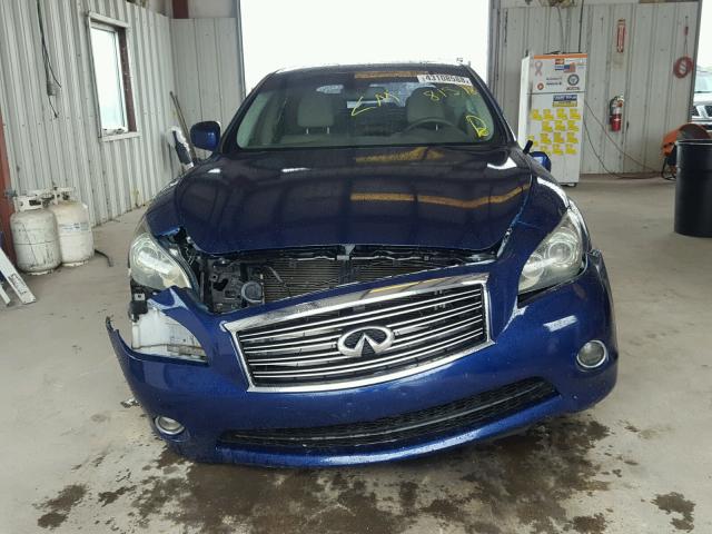 JN1BY1AP1BM325788 - 2011 INFINITI M37 BLUE photo 10