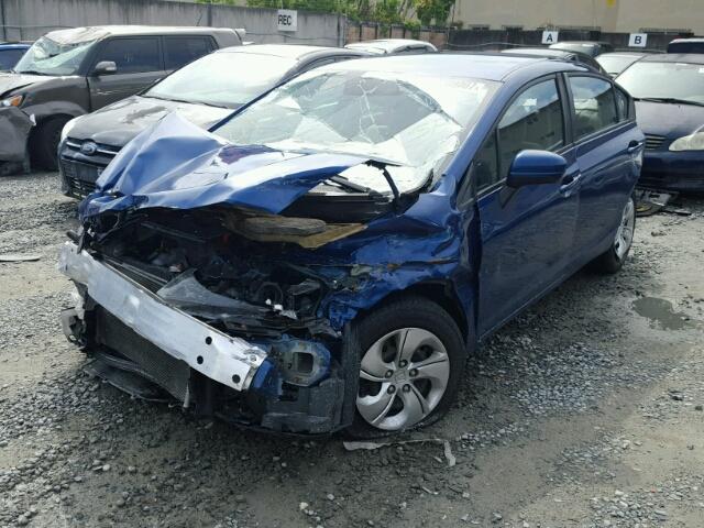 19XFB2F59FE051855 - 2015 HONDA CIVIC BLUE photo 2