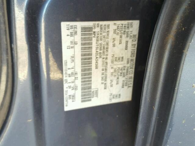 1FMRU15L42LA54368 - 2002 FORD EXPEDITION BLUE photo 10