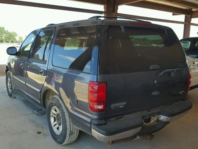 1FMRU15L42LA54368 - 2002 FORD EXPEDITION BLUE photo 3