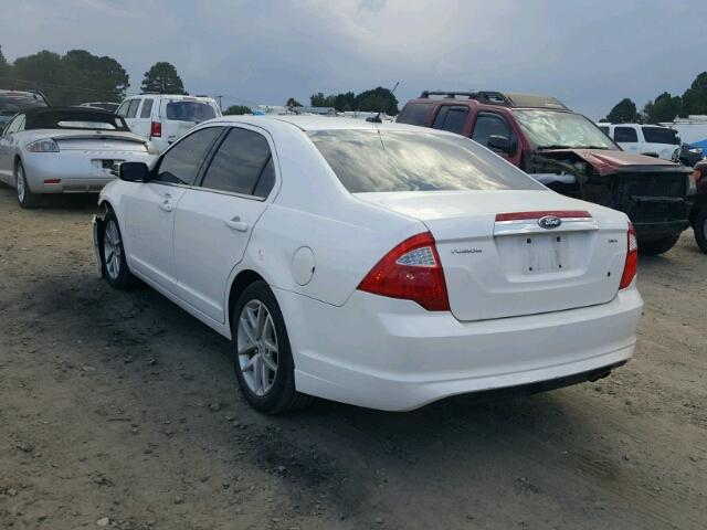 3FAHP0JA4BR258228 - 2011 FORD FUSION SEL WHITE photo 3