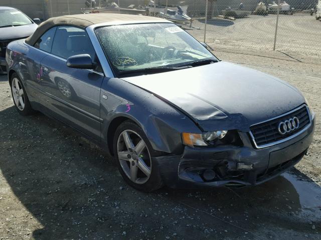 WAUAC48H65K009128 - 2005 AUDI A4 1.8 CAB GRAY photo 1