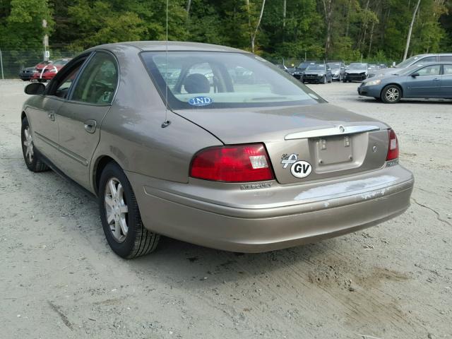 1MEFM50U62G655027 - 2002 MERCURY SABLE GS BEIGE photo 3