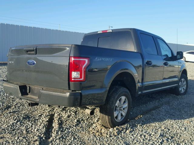 1FTEW1CP2HFA19421 - 2017 FORD F150 GRAY photo 4