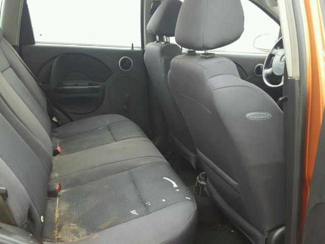 KL1TD66677B756334 - 2007 CHEVROLET AVEO BASE Pomarańczowy zdjęcie 6