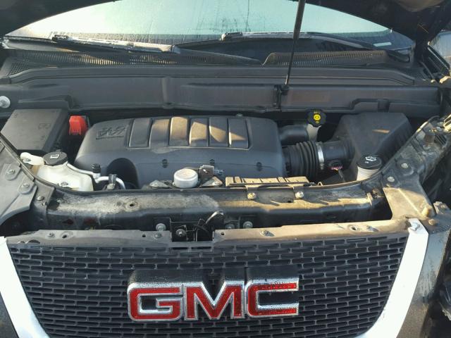 1GKLRLED3AJ265978 - 2010 GMC ACADIA BLACK photo 7