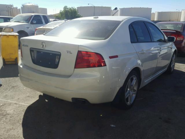 19UUA66225A019355 - 2005 ACURA TL WHITE photo 4