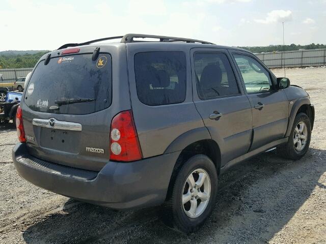 4F2YZ02Z86KM08800 - 2006 MAZDA TRIBUTE I GRAY photo 4