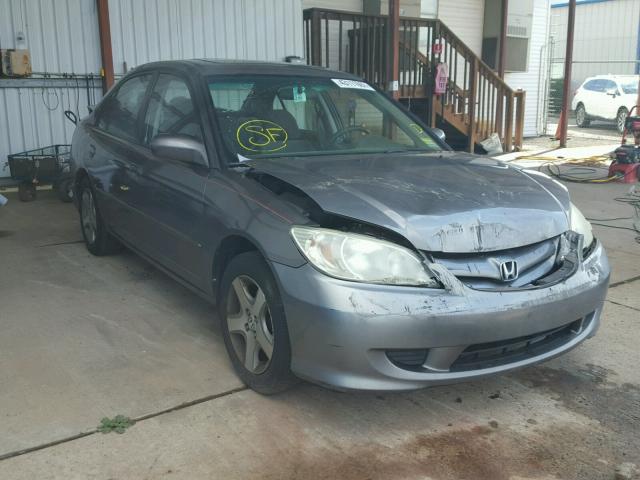 2HGES25715H565816 - 2005 HONDA CIVIC EX GRAY photo 1