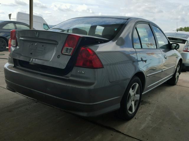 2HGES25715H565816 - 2005 HONDA CIVIC EX GRAY photo 4