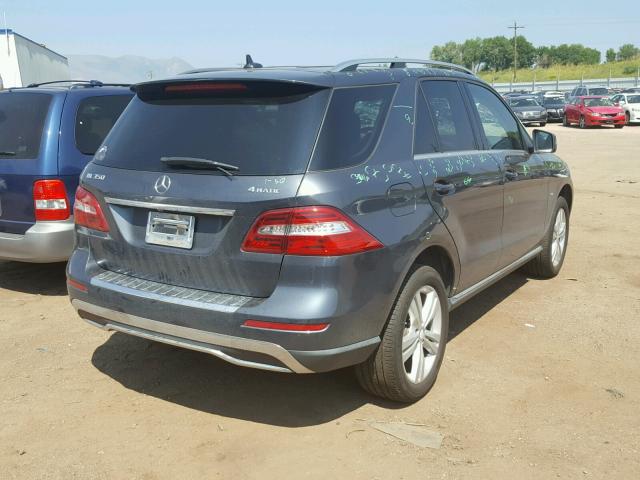 4JGDA5HB5CA037539 - 2012 MERCEDES-BENZ ML 350 4MA CHARCOAL photo 4