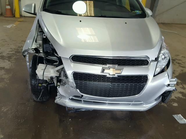 KL8CA6S99EC498142 - 2014 CHEVROLET SPARK LS SILVER photo 9