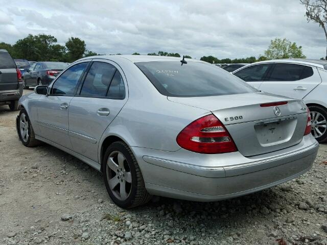 WDBUF83J45X185833 - 2005 MERCEDES-BENZ E SILVER photo 3