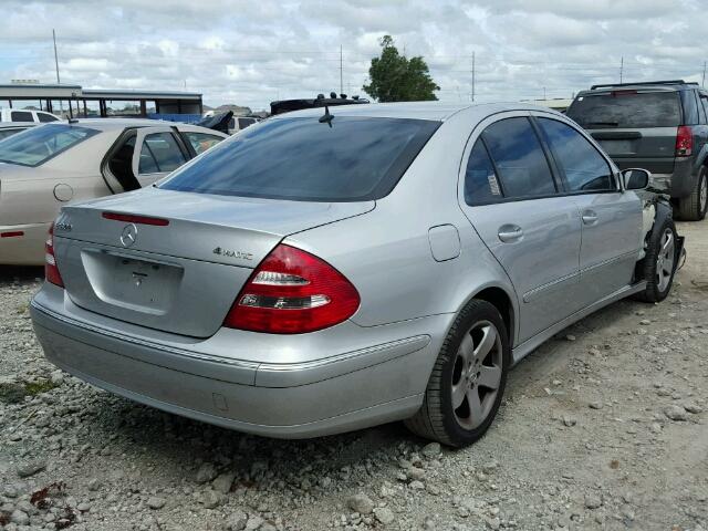 WDBUF83J45X185833 - 2005 MERCEDES-BENZ E SILVER photo 4