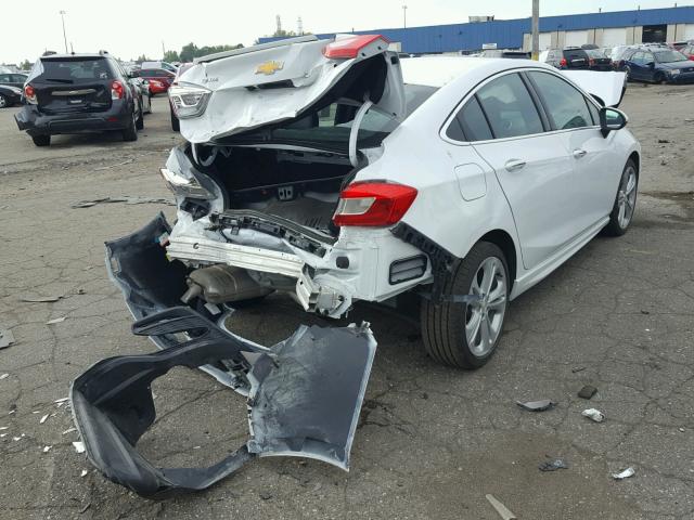 1G1BF5SM5H7152291 - 2017 CHEVROLET CRUZE PREM WHITE photo 4