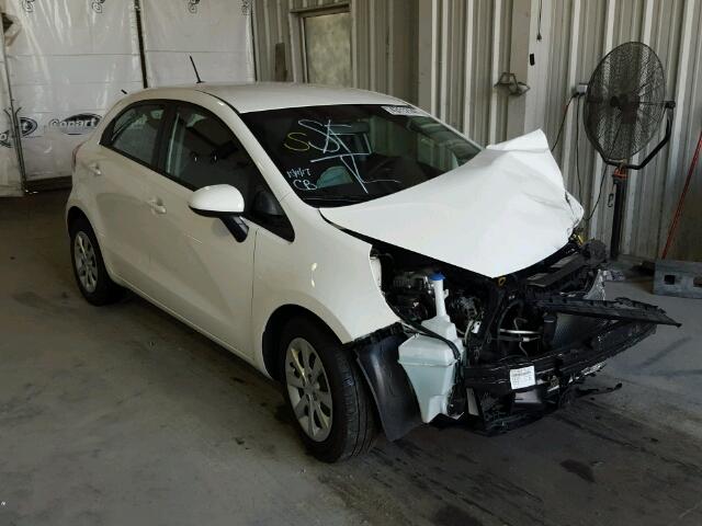 KNADN5A35F6451565 - 2015 KIA RIO EX WHITE photo 1