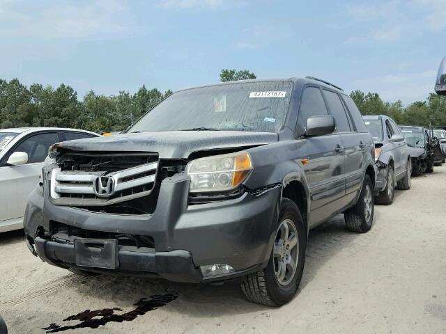 5FNYF28687B022362 - 2007 HONDA PILOT EXL GREEN photo 2