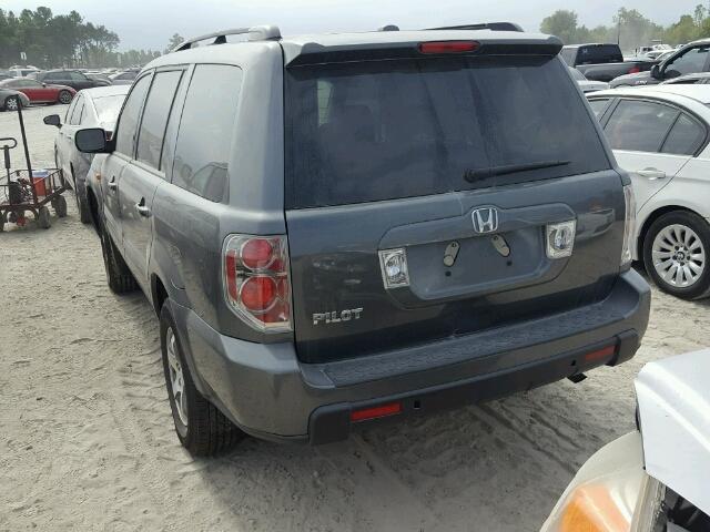 5FNYF28687B022362 - 2007 HONDA PILOT EXL GREEN photo 3