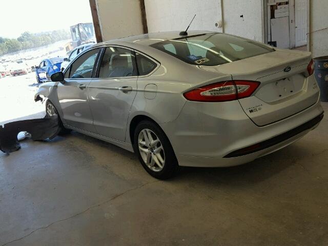 3FA6P0HR0DR237625 - 2013 FORD FUSION SILVER photo 3