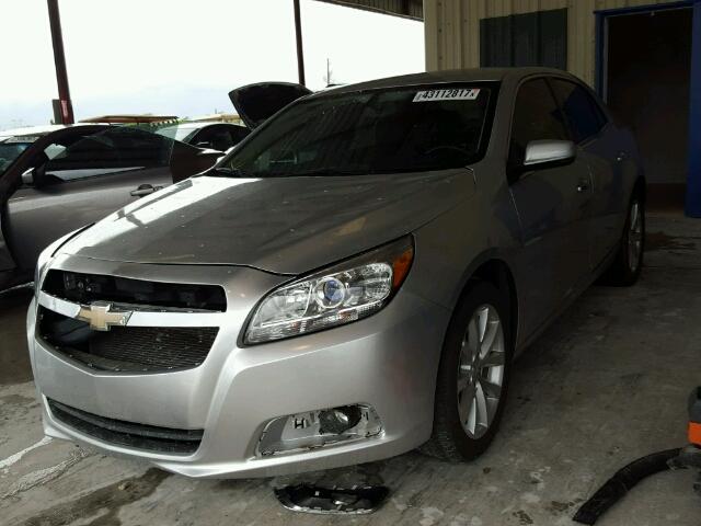 1G11H5SA5DF280039 - 2013 CHEVROLET MALIBU SILVER photo 2
