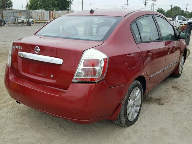 3N1AB6AP0AL652296 - 2010 NISSAN SENTRA 2.0 BURGUNDY photo 4