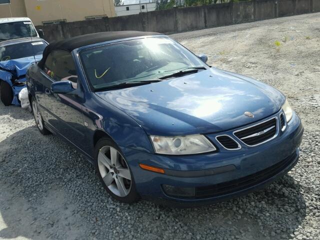 YS3FH71U666100521 - 2006 SAAB 9-3 AERO BLUE photo 1