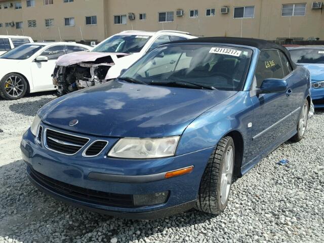 YS3FH71U666100521 - 2006 SAAB 9-3 AERO BLUE photo 2