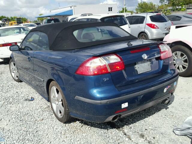 YS3FH71U666100521 - 2006 SAAB 9-3 AERO BLUE photo 3