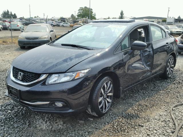 2HGFB2F95FH513126 - 2015 HONDA CIVIC EXL 黑色 照片 2