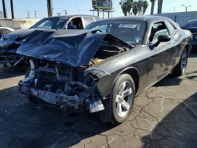 2C3CDYAG0DH704734 - 2013 DODGE CHALLENGER BLACK photo 2