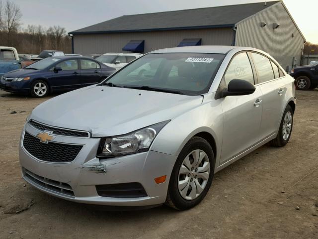 1G1PC5SH0C7273711 - 2012 CHEVROLET CRUZE LS SILVER photo 2