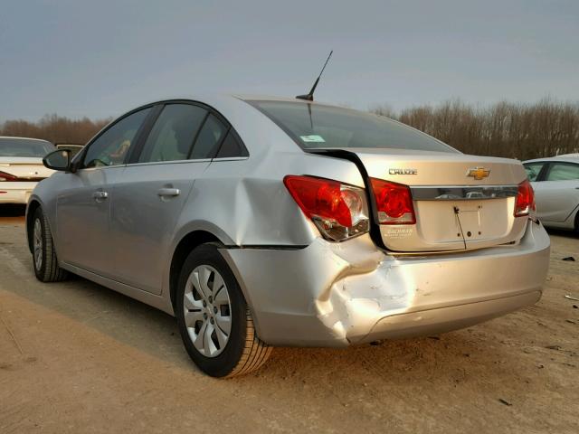 1G1PC5SH0C7273711 - 2012 CHEVROLET CRUZE LS SILVER photo 3