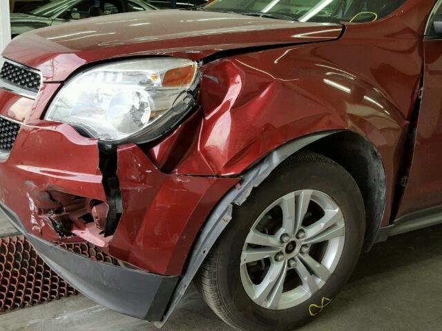 2CNALBEW3A6337416 - 2010 CHEVROLET EQUINOX LS RED photo 9