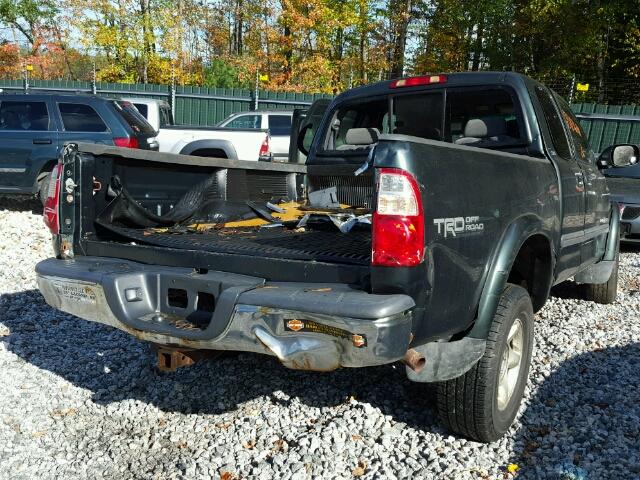 5TBBT44196S474375 - 2006 TOYOTA TUNDRA GREEN photo 4