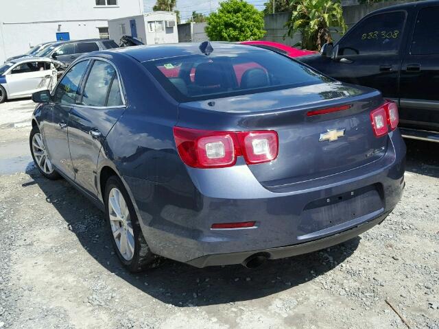 1G11H5SA2DF277437 - 2013 CHEVROLET MALIBU LTZ BLUE photo 3