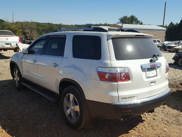 1GKKRRED1CJ215761 - 2012 GMC ACADIA SLT თეთრი ფოტო 3