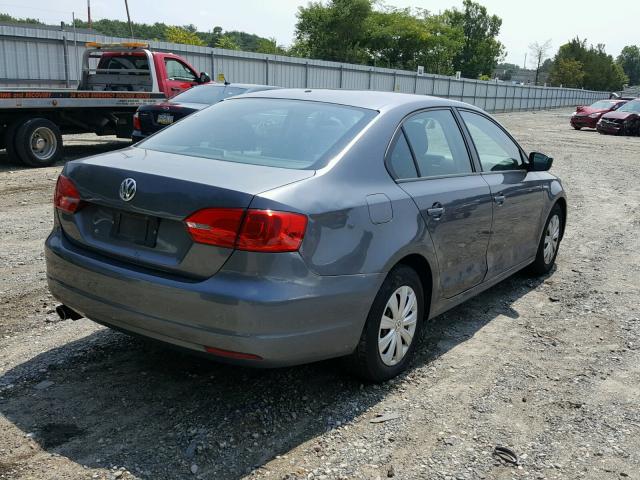 3VW1K7AJ1BM066049 - 2011 VOLKSWAGEN JETTA BASE 灰色 照片 4