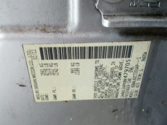 1N4AL2APXBN479705 - 2011 NISSAN ALTIMA BAS SILVER photo 10