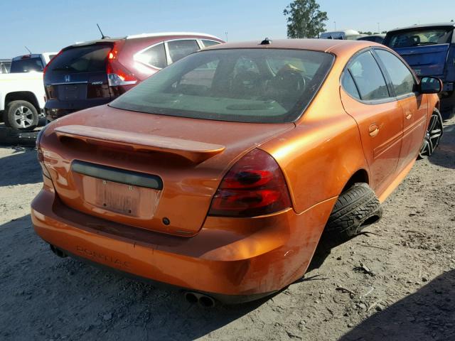 2G2WR544X41218522 - 2004 PONTIAC GRAND PRIX ORANGE photo 4