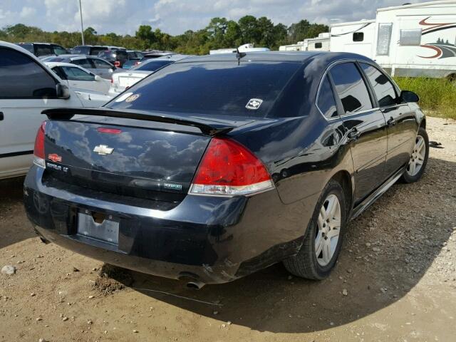 2G1WB5E34C1183912 - 2012 CHEVROLET IMPALA LT BLACK photo 4