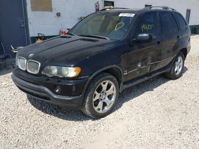 WBAFB33571LH18710 - 2001 BMW X5 4.4I BLACK photo 2