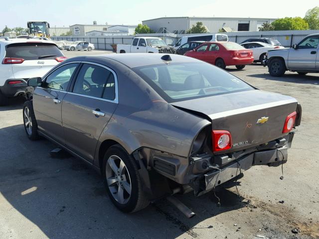 1G1ZC5E00CF146932 - 2012 CHEVROLET MALIBU 1LT BROWN photo 3
