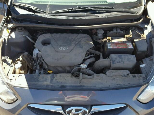 KMHCT4AE6DU410236 - 2013 HYUNDAI ACCENT GLS CHARCOAL photo 7