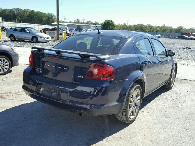 1C3CDZCB9DN552421 - 2013 DODGE AVENGER SX BLUE photo 4