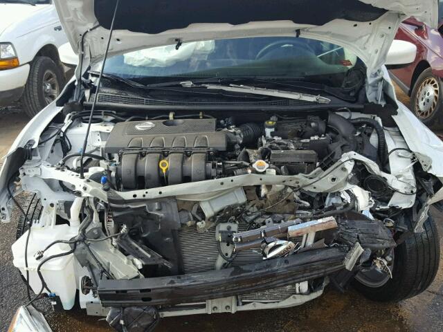 3N1AB7AP8EY289969 - 2014 NISSAN SENTRA WHITE photo 7