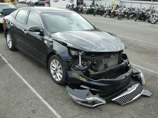 5XXGU4L39GG095165 - 2016 KIA OPTIMA EX BLACK photo 1