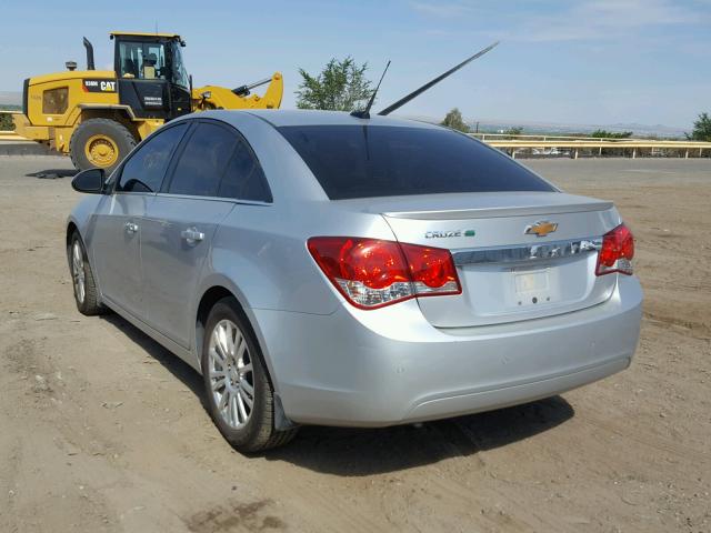 1G1PJ5SC2C7375490 - 2012 CHEVROLET CRUZE ECO SILVER photo 3