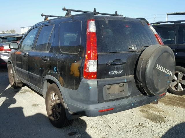 JHLRD788X5C053649 - 2005 HONDA CR-V EX BLACK photo 3